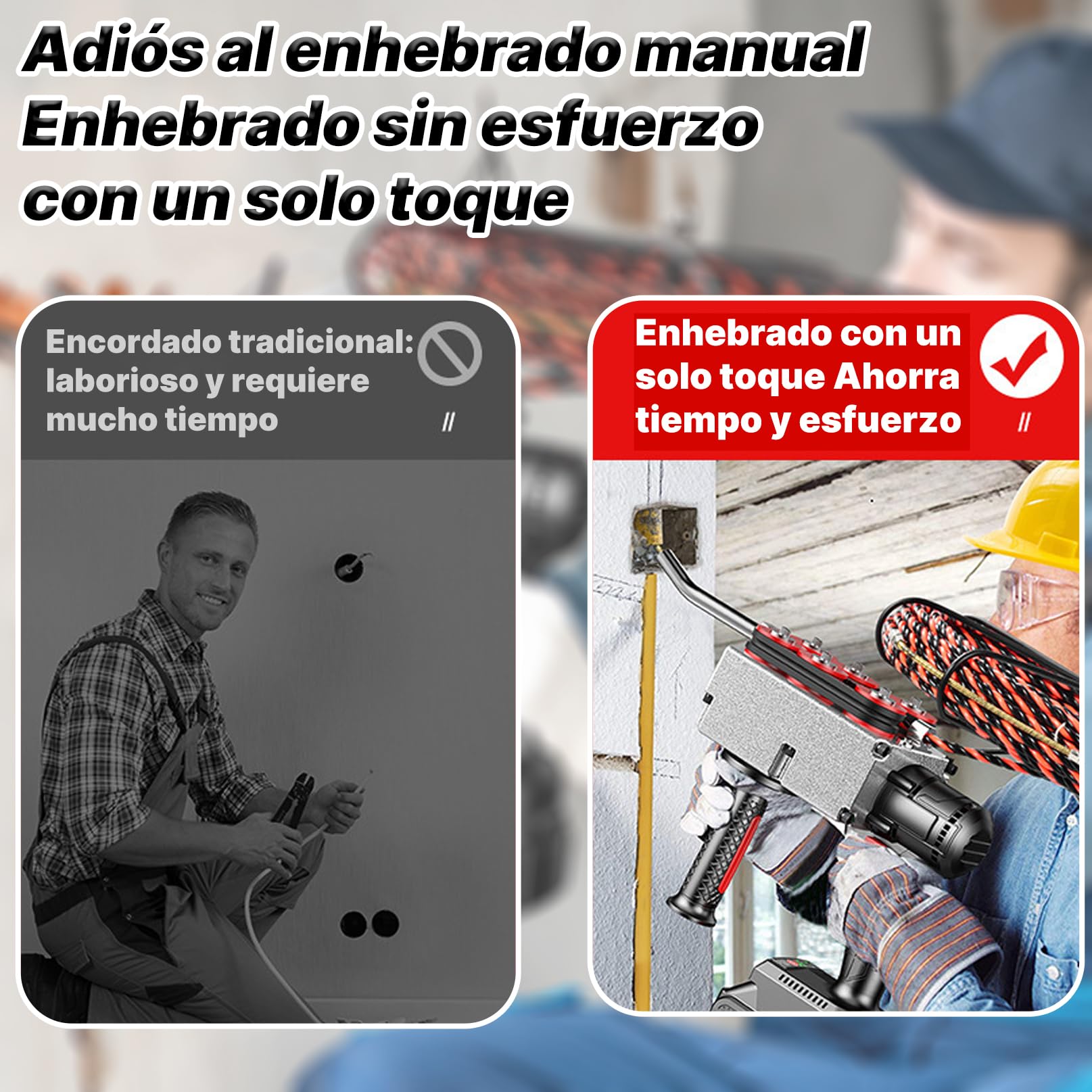 Pasacables Electrico,Tiracables EléCtrico InaláMbrico,TraccióN en 6 Ruedas,TraccióN SúPer Fuerte,Ahorrando Tiempo para ComunicacióN de Redes HidroeléCtricas ConstruccióN(1bateríA)