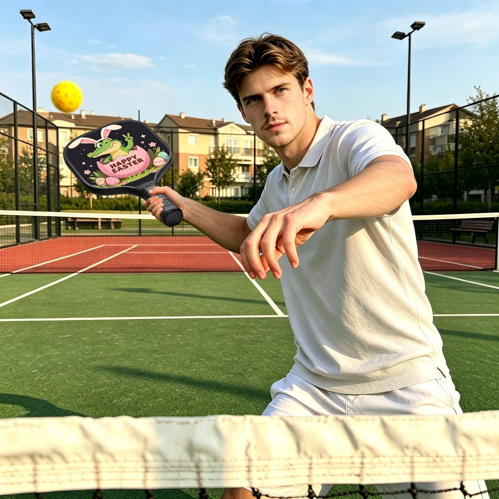 Racchette da pickleball in grafite a forma di coniglio, in coccodrillo