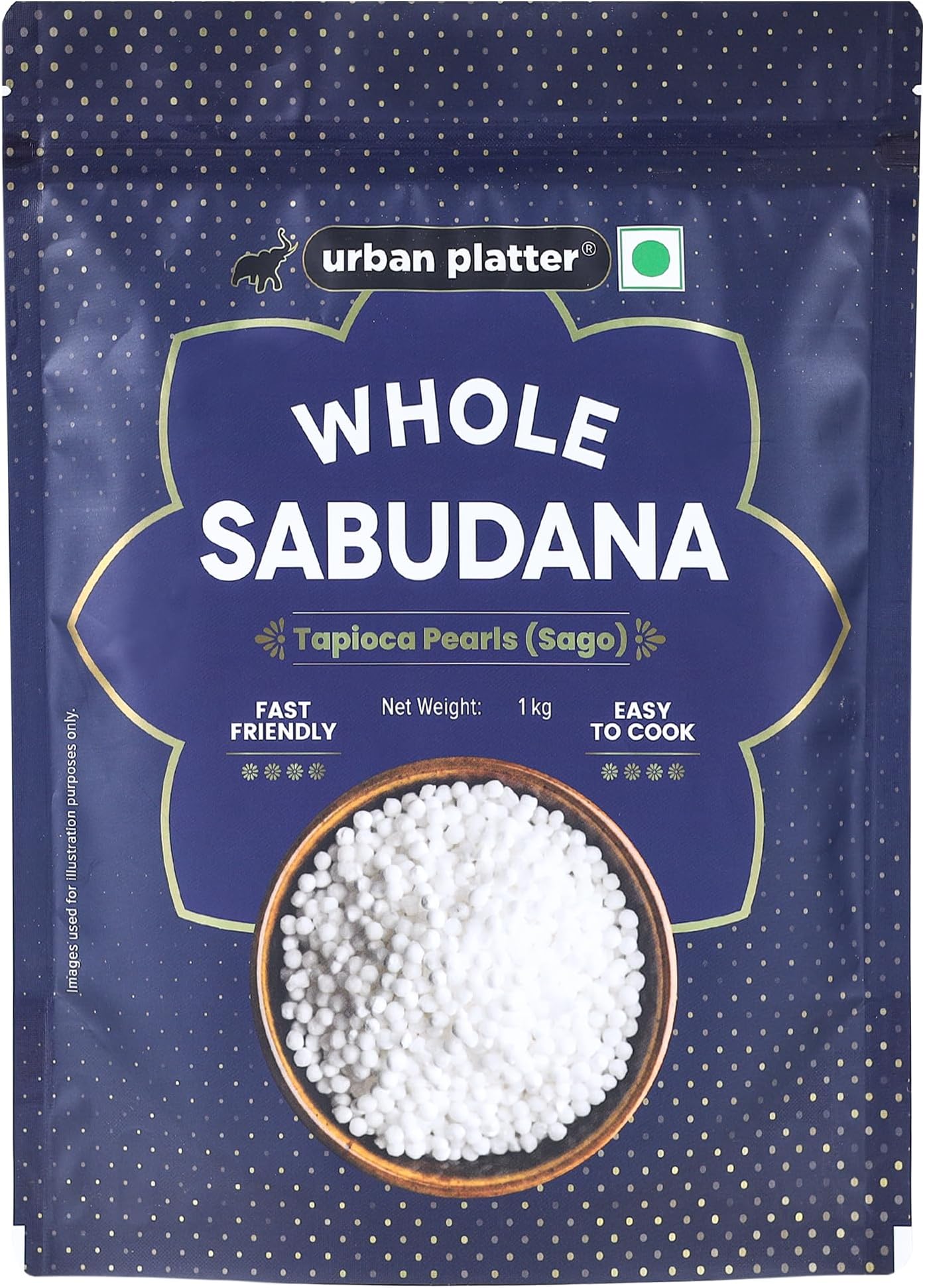 Urban Platter Tapioca Pearls Sabudana Sago, 1000 g