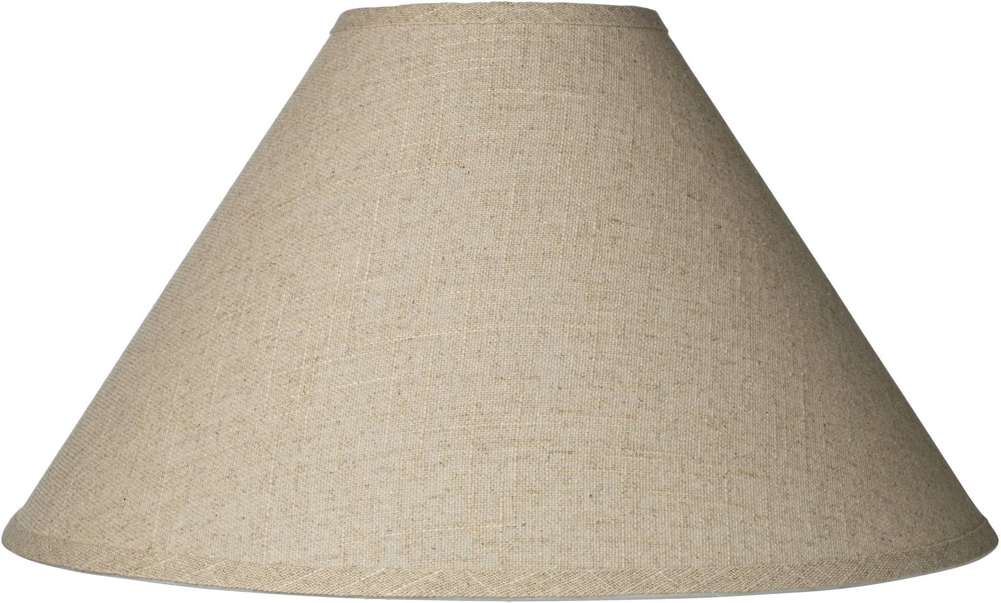 Pre-Assembled Laine Fine Extra Large Burlap Empire Shade 6x19x12 (Spider)