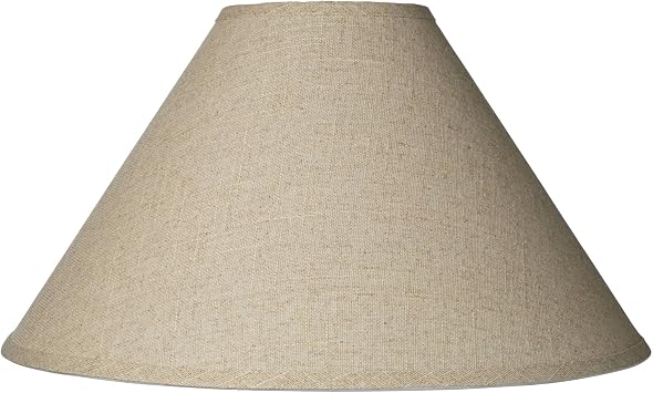 Pre-Assembled Laine Fine Extra Large Burlap Empire Shade 6x19x12 Spider