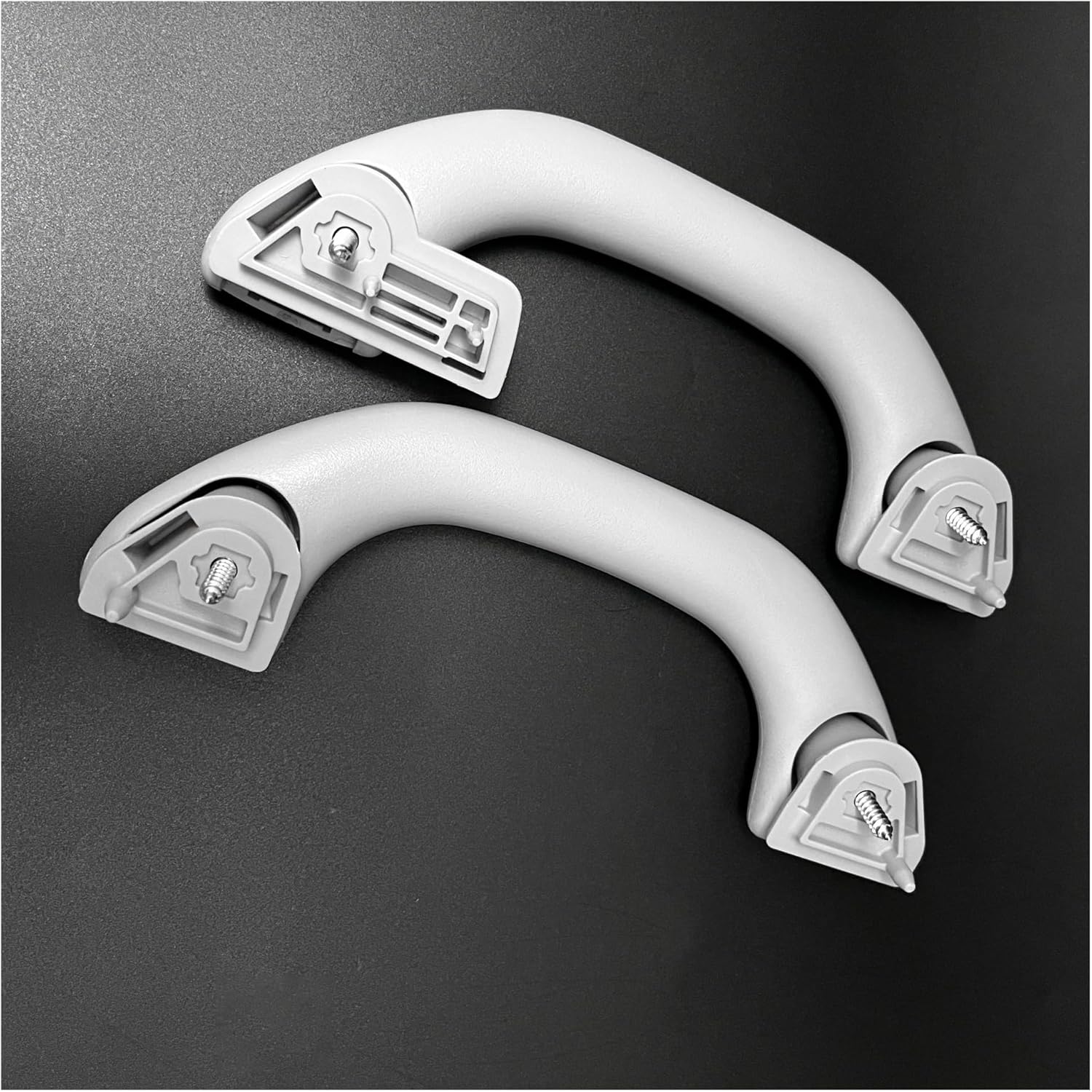 1/4PCS 6N0857607 Grey Car Interior Roof Ceiling Grab Pull Handle Compatible with VW Golf 4 Polo 9N Jetta MK4 Bora A4 6N0857607G 6N0857607L(1PCS Rear)