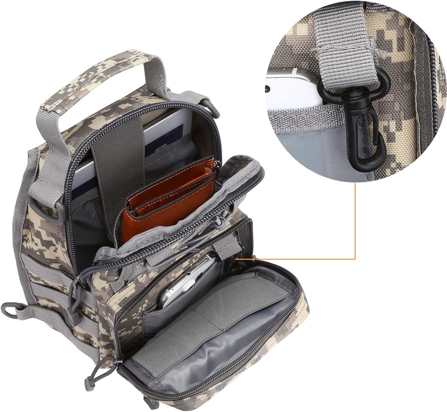 G4Free Outdoor Tactical Bag Backpack, Military Sport Bag Pack Sling Shoulder Backpack Tactical Bag for Every Day Carry - Image 4