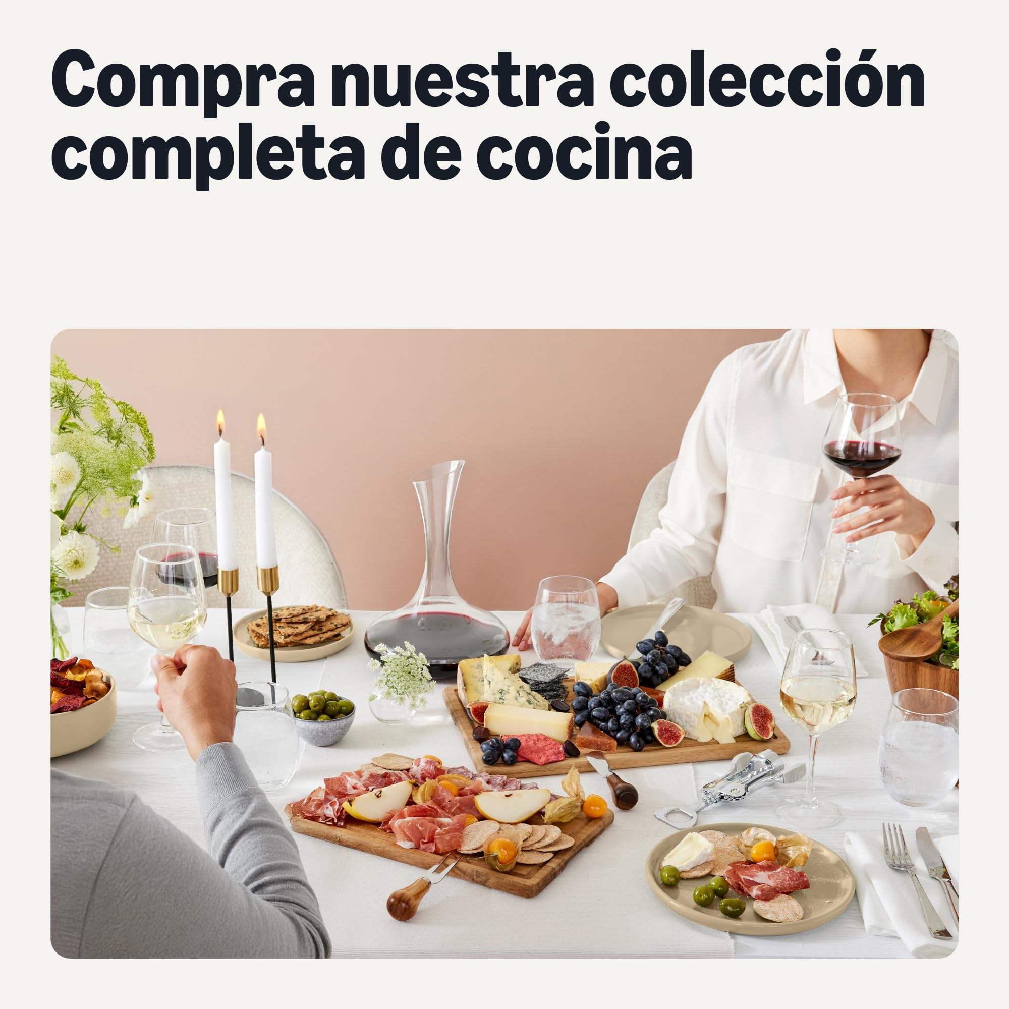 Amazon Basics Vajilla de Gres Esmaltado, Juego de 18 Piezas, 6 Servicios Completos, Apta para Lavavajillas, Marfil