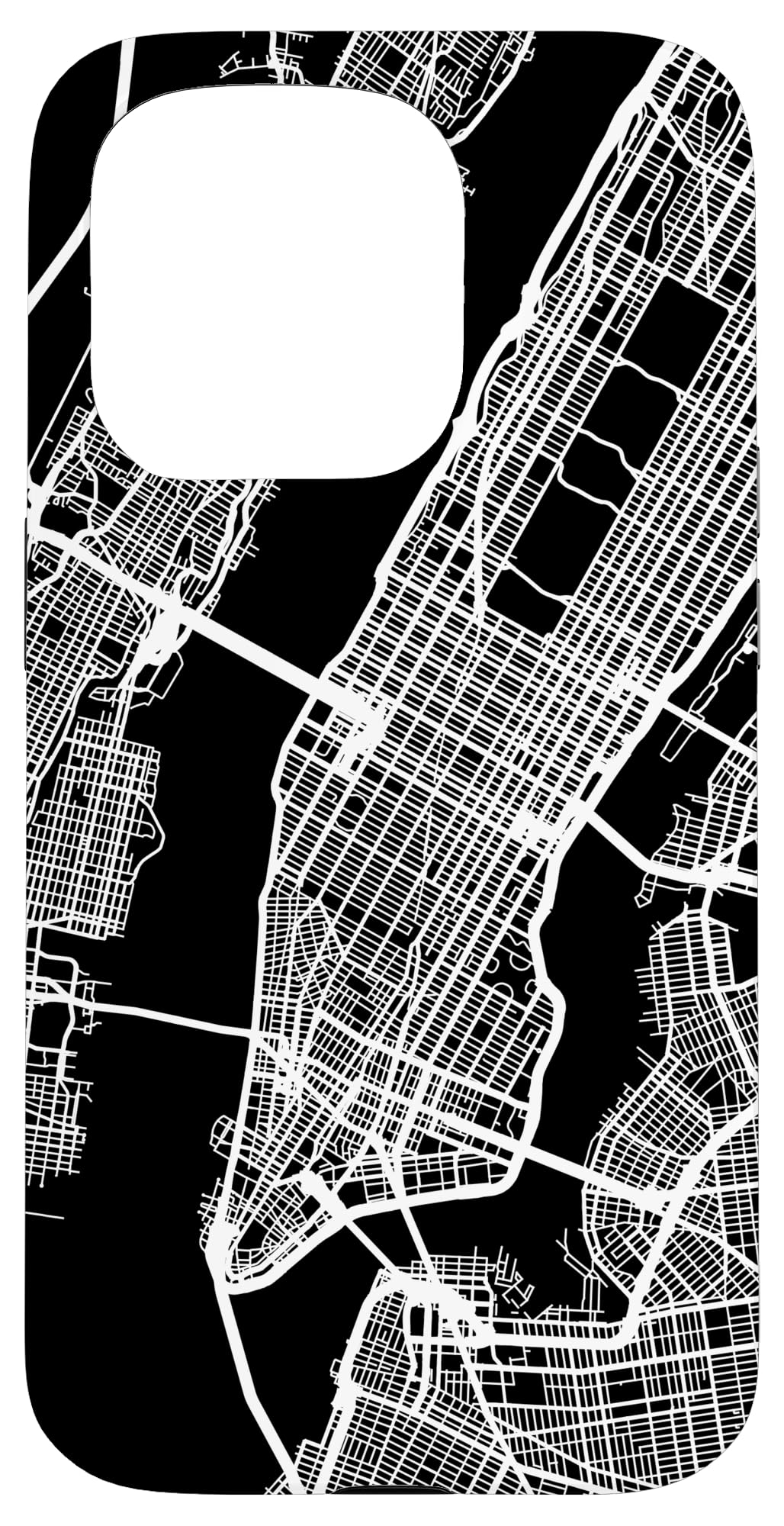 New York City NYC Minimalistic Map USA Case for iPhone 15 Pro