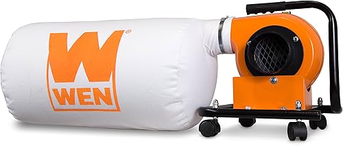 Miniatura 8 de WEN DC3474 - Colector de polvo rodante de 7.4 amperios con motor de inducción, bolsa de 15 galones y soporte de pared opcional, color negro y