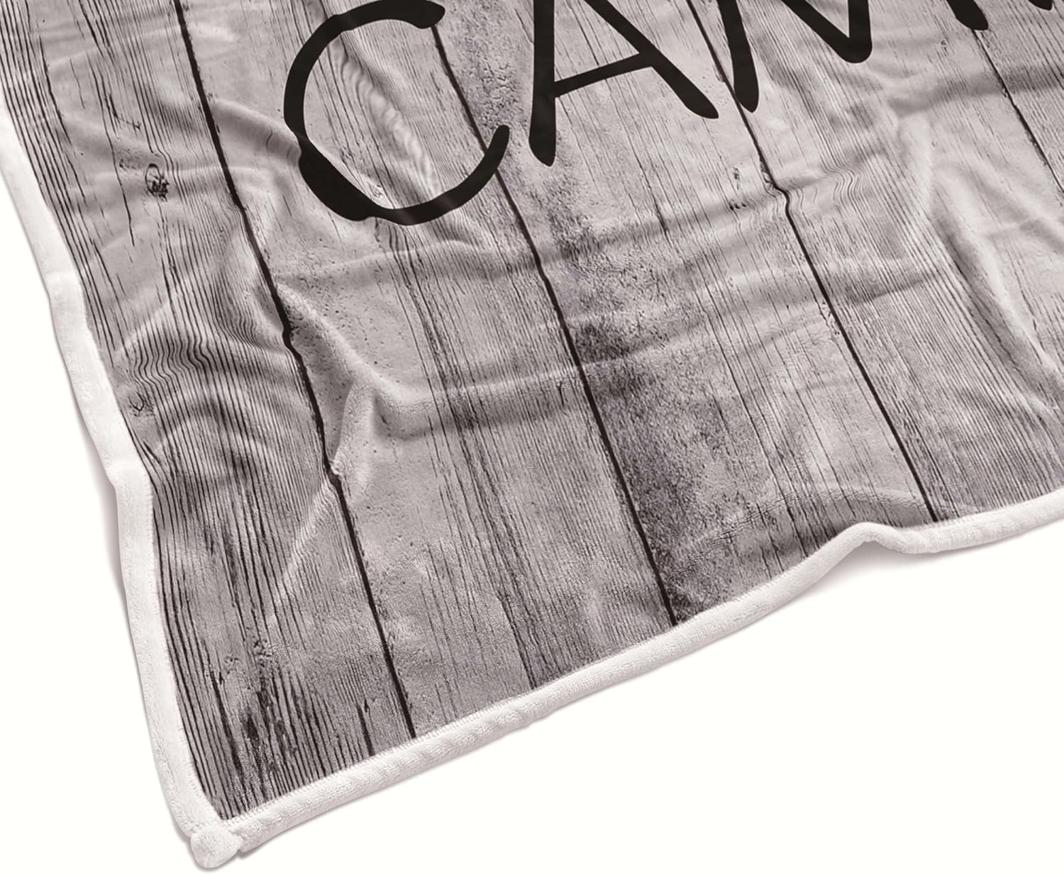 Camping Throw Blanket, Camping Gifts for Camper Outdoor Travel Trailer Blanket, Super Soft Comfy Fleece Flannel Throws Blankets for Couch Bed Sofa Living Room Bedroom Decor Grey 50x60 Inch - Image 5