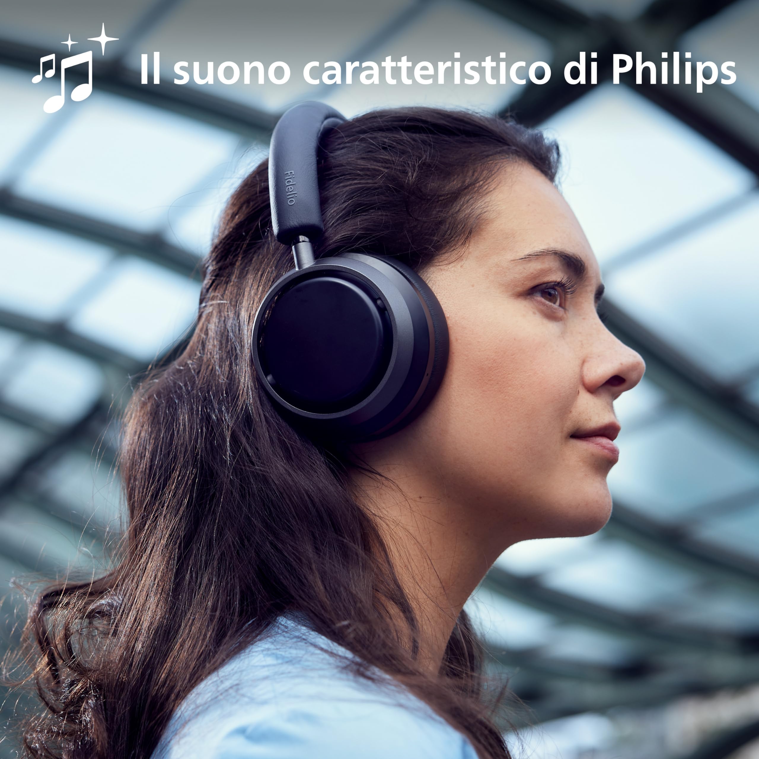 Philips Audio Fidelio L4SE Cuffie Bluetooth wireless con cancellazione del rumore, qualità superiore delle chiamate, assistente vocale, compatibili con fino a 50 ore di riproduzione musicale, nero