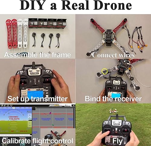 Miniatura 9 de HAWK'S WORK F450 - Marco para dron, 17.717 in distancia entre ejes Quadcopter Kit de marco con engranaje de deslizamiento de aterrizaje (estándar)