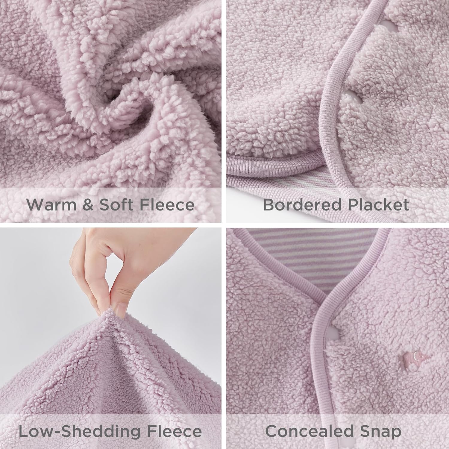 DAVE&BELLA Toddler Vest for Girls Boy, Sleeveless Reversible Sherpa Fleece Vest Fall Winter Button Down Waistcoat Outerwear - Image 2