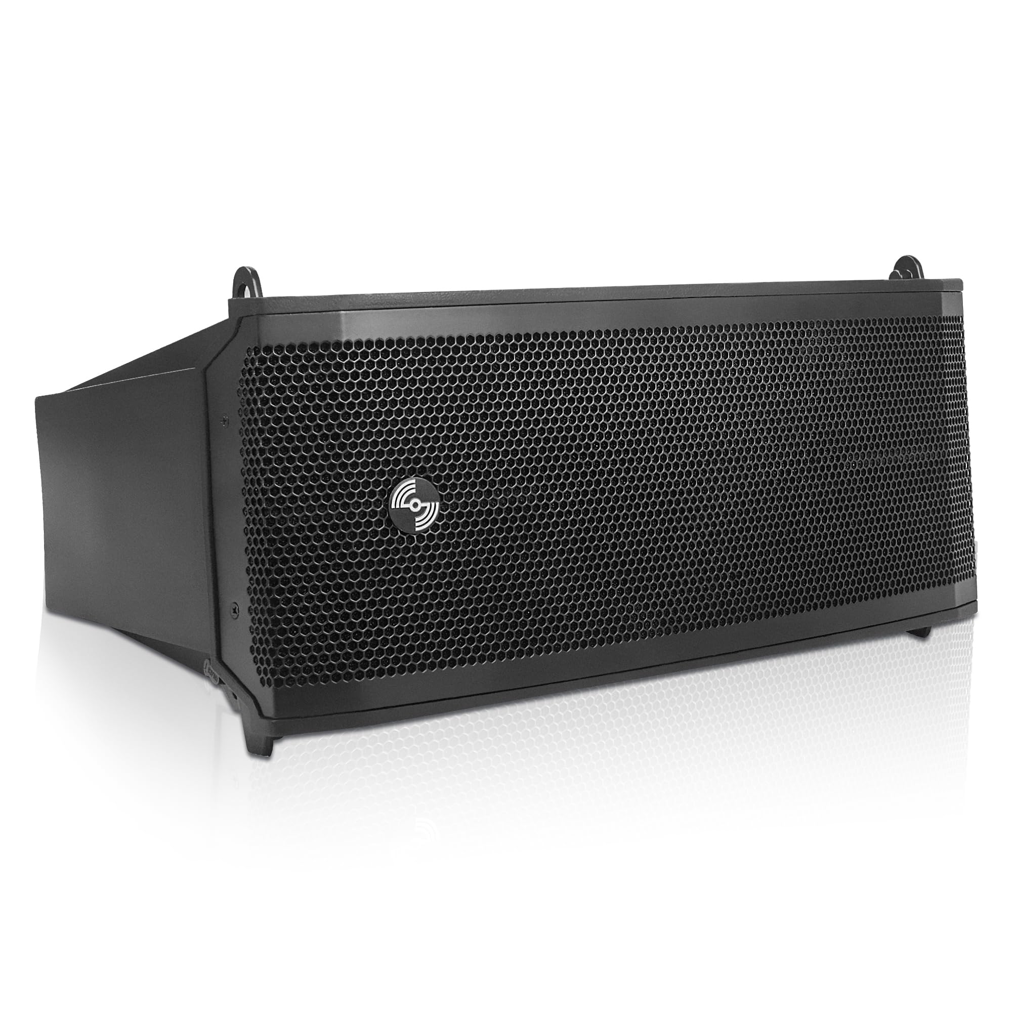 Sound Town CARPO Series Dual 6.5“ Powered Line Array Speaker with Speaker Output, Class-D, 5 Selectable DSP Modes, for Lounge, Club, Bar, Theater, Restaurant, Church, Black(CARPO-LA6PW)