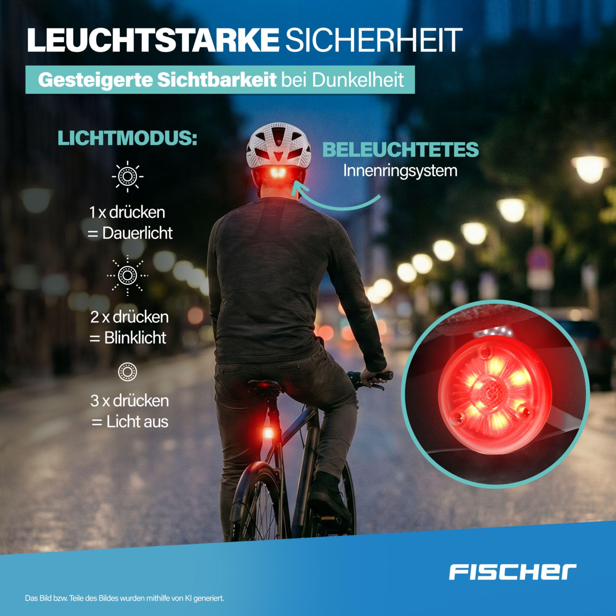 FISCHER Urban LANO Casco da bicicletta