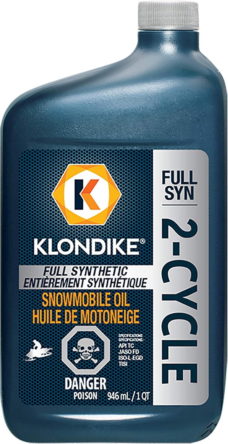 KLONDIKE® Full Synthetic Snowmobile Engine Oil, 946 mL Bottle, Oil