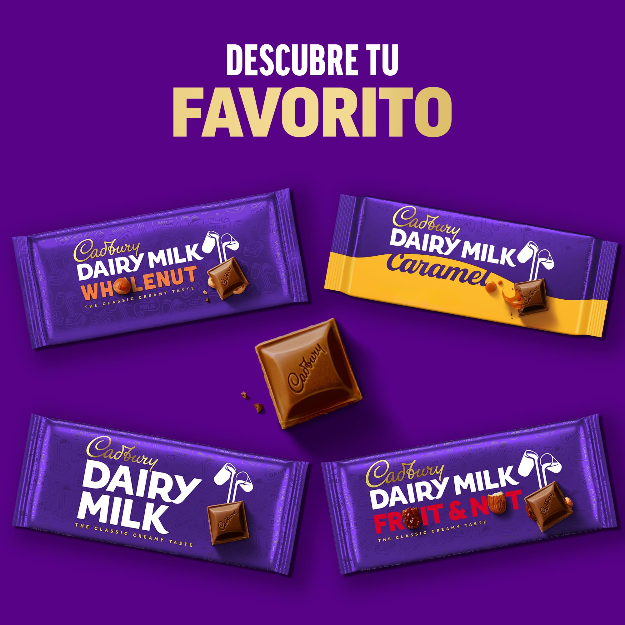 Cadbury Crunchie, Barrita de Chocolate con Leche, Sabor Cremoso y Crujiente, 40 g