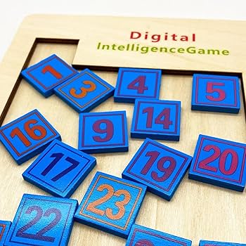 Amazon | スライドパズル、数字パズル,25 個の数字を使った頭の