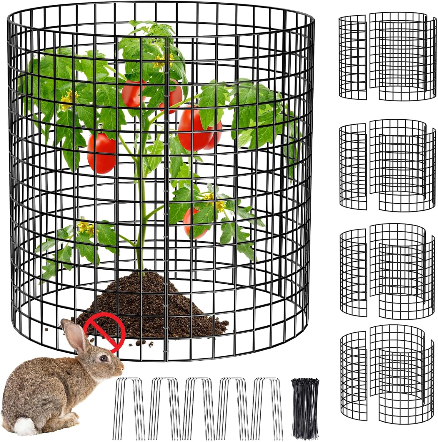 BotaBay 5 Pack Plant Protectors from Animals, 13.8'' Dia x