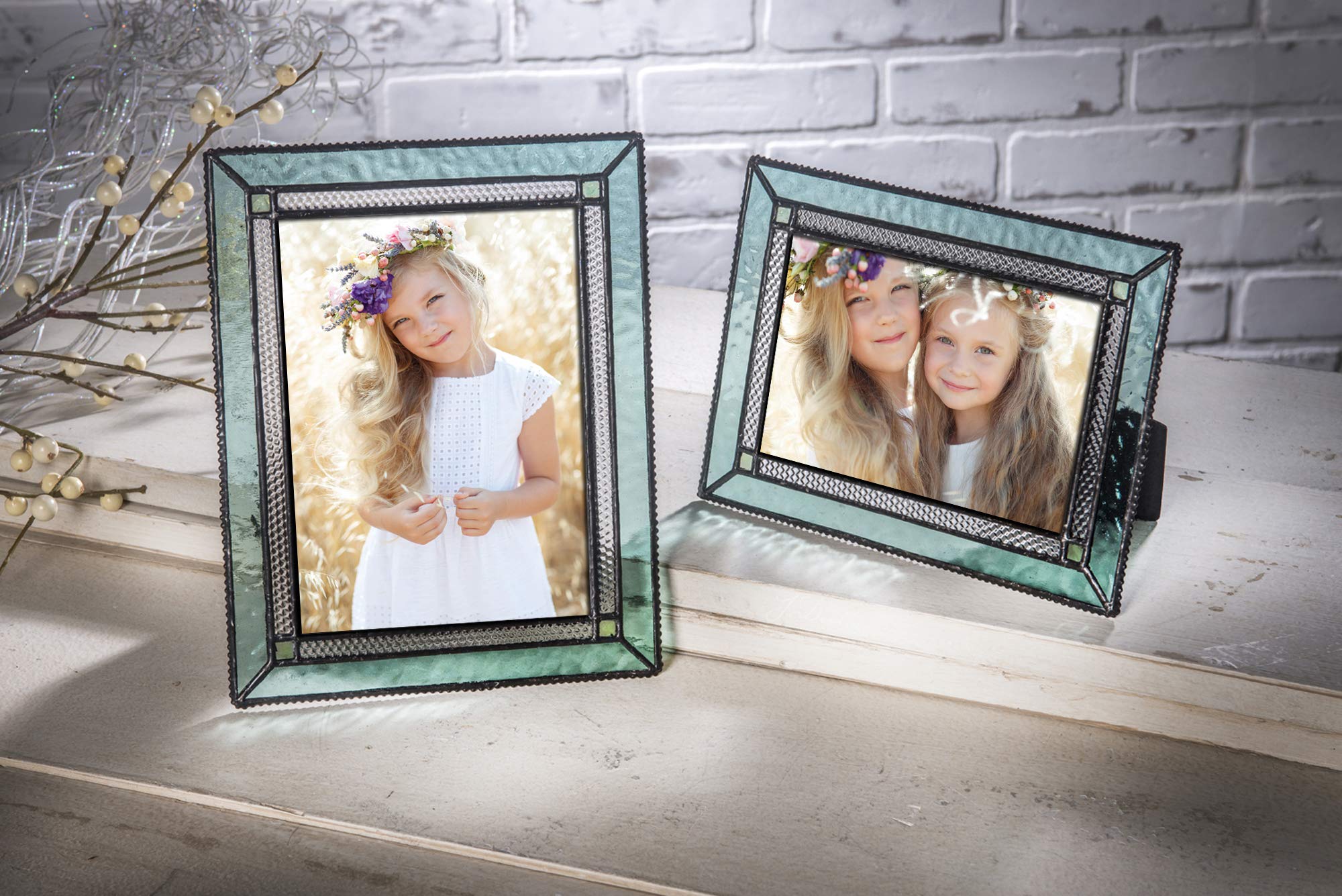 Amazon.com - J Devlin Glass Art Stained Glass Picture Frame 5x7
