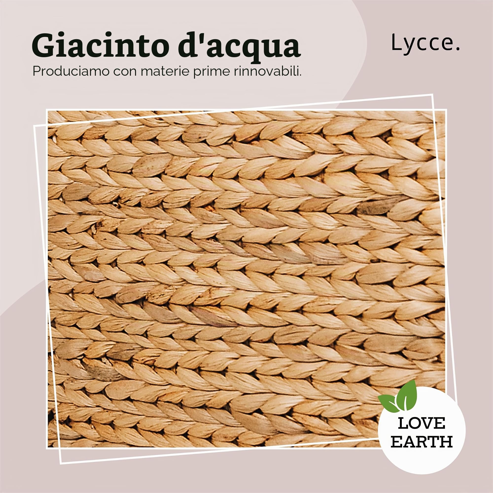 Cesto della biancheria africano, in giacinto d'acqua-Dimensioni:, marrone, Misura 1