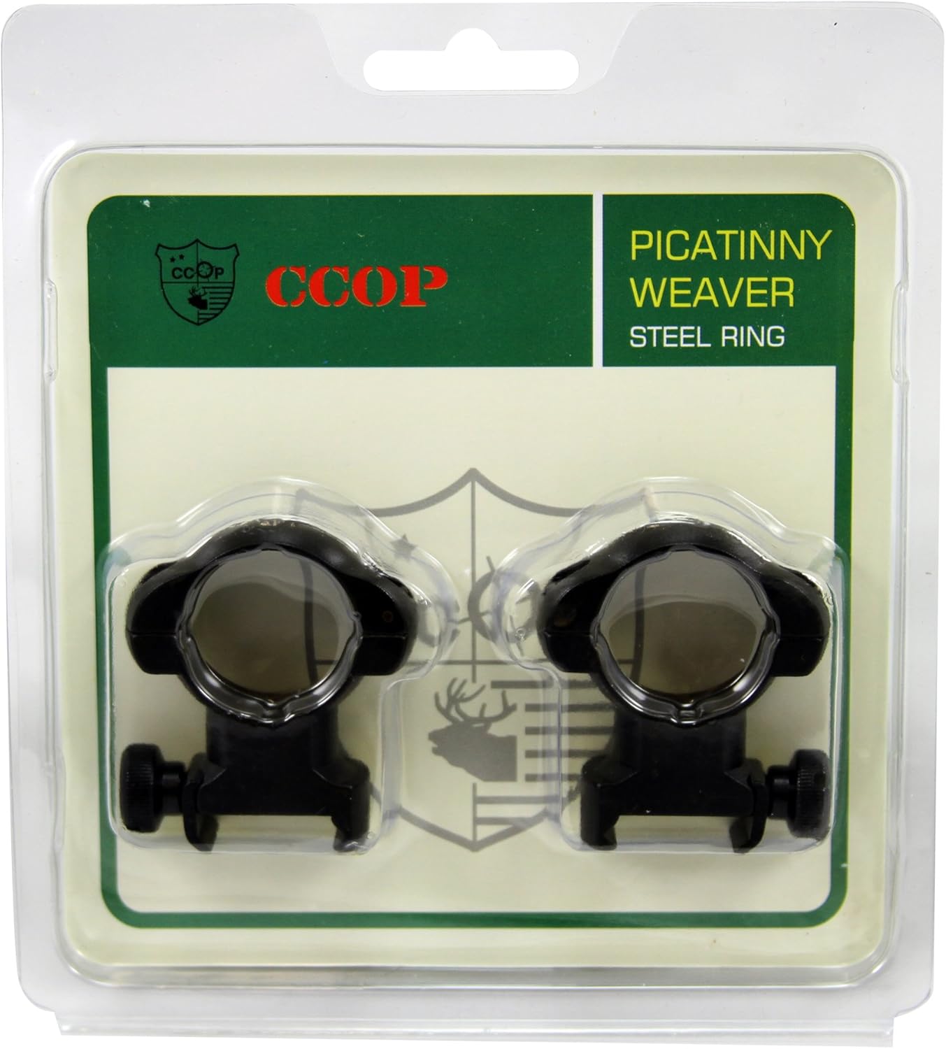 CCOP SR-1004WH High Profile Rifle Scope Picatinny Weaver Steel Ring, 1-Inch