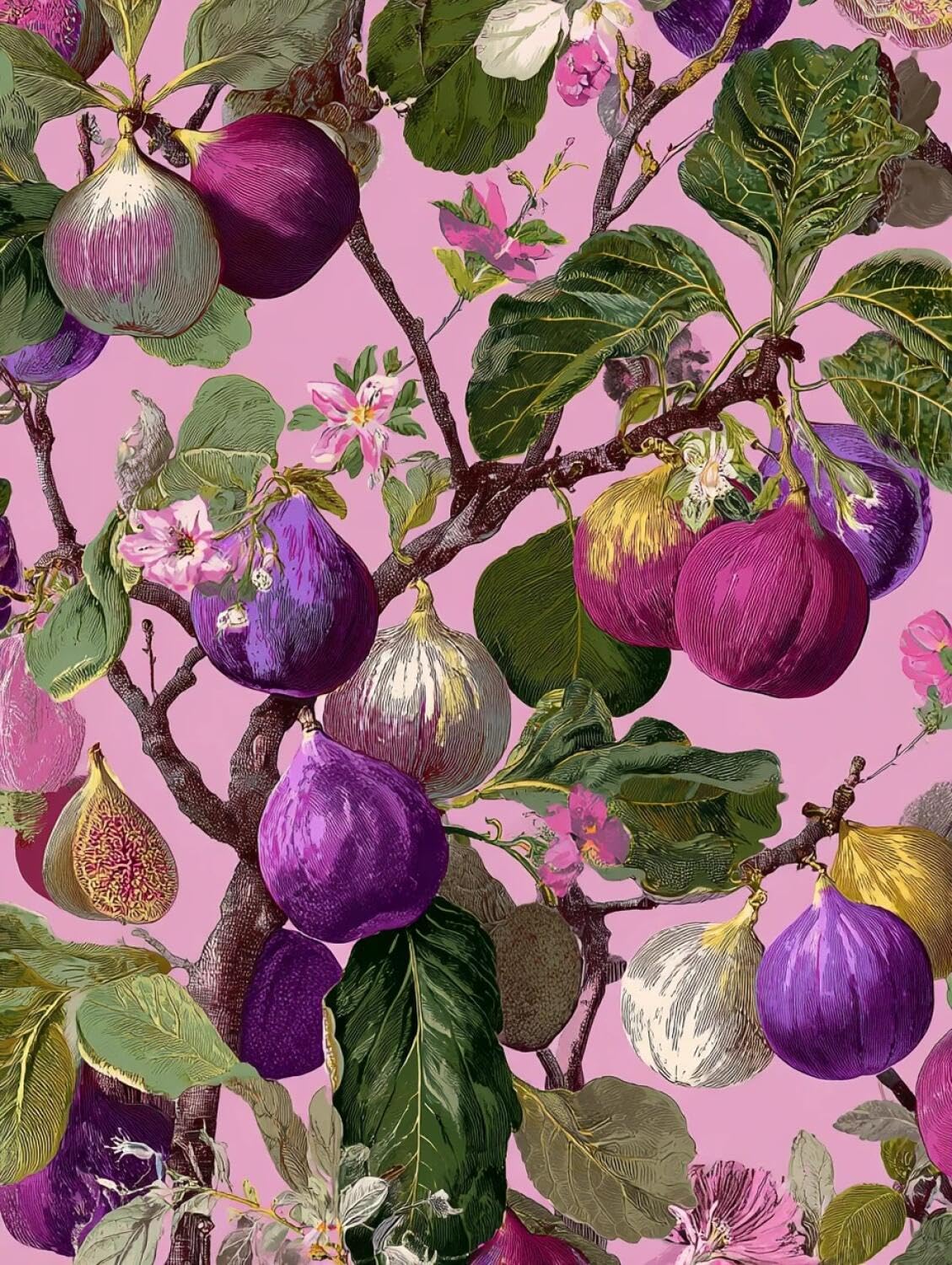 DIY Kit De Punto De Cruz Con Estampado Frutas y flores 11CT 80x100cm