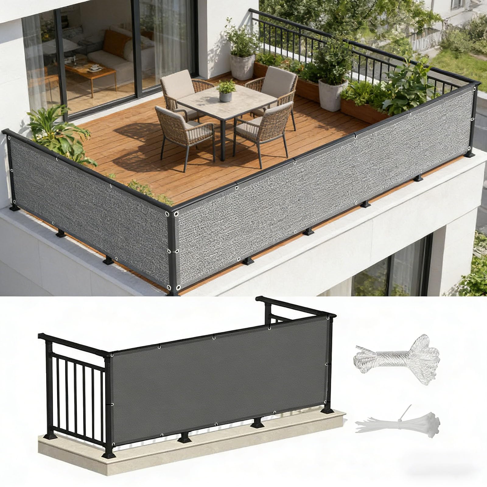 Brise vue balcon pour aménager un coin de détente sur votre terrasse