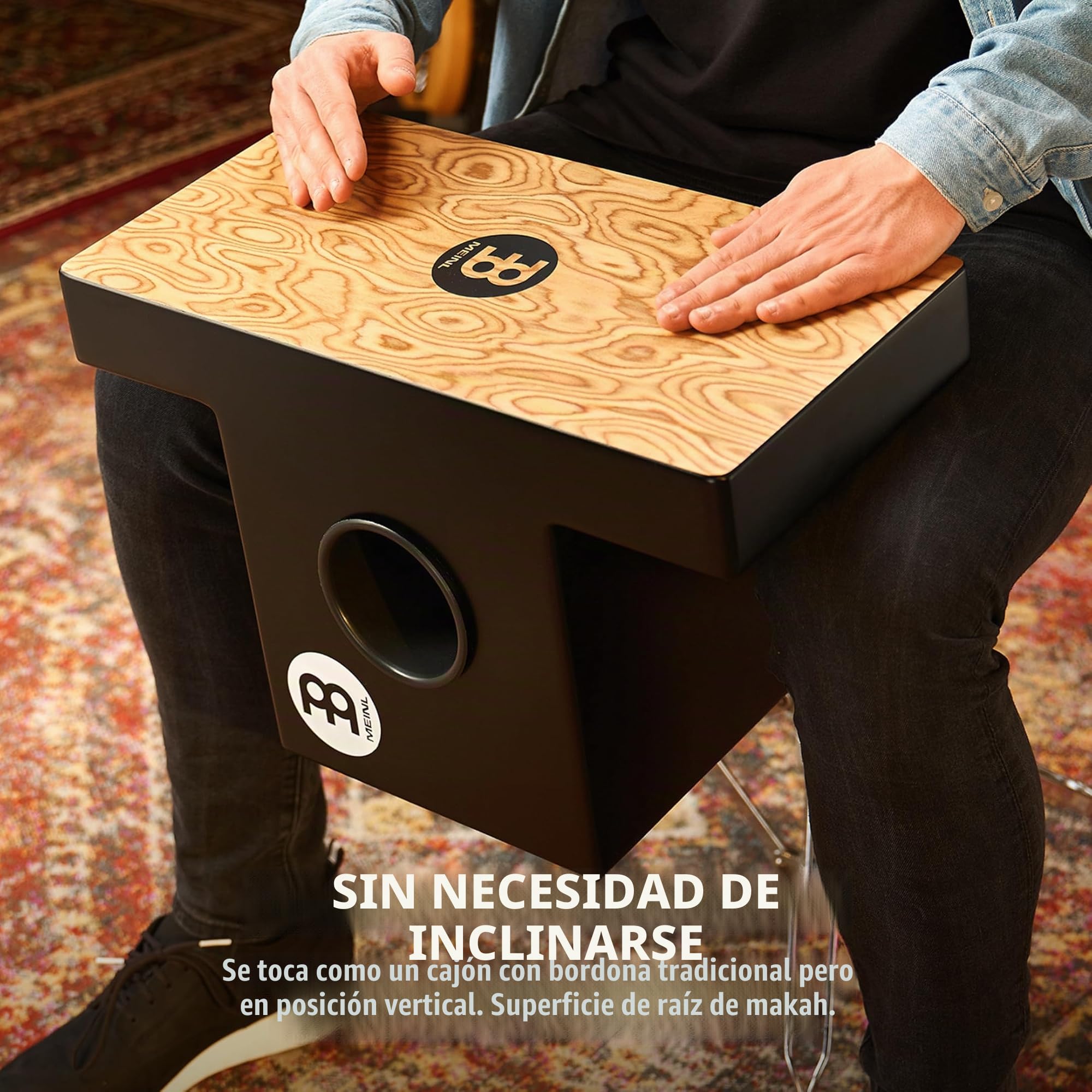 Meinl Percussion TOPCAJ1MB - Cajón color plateado