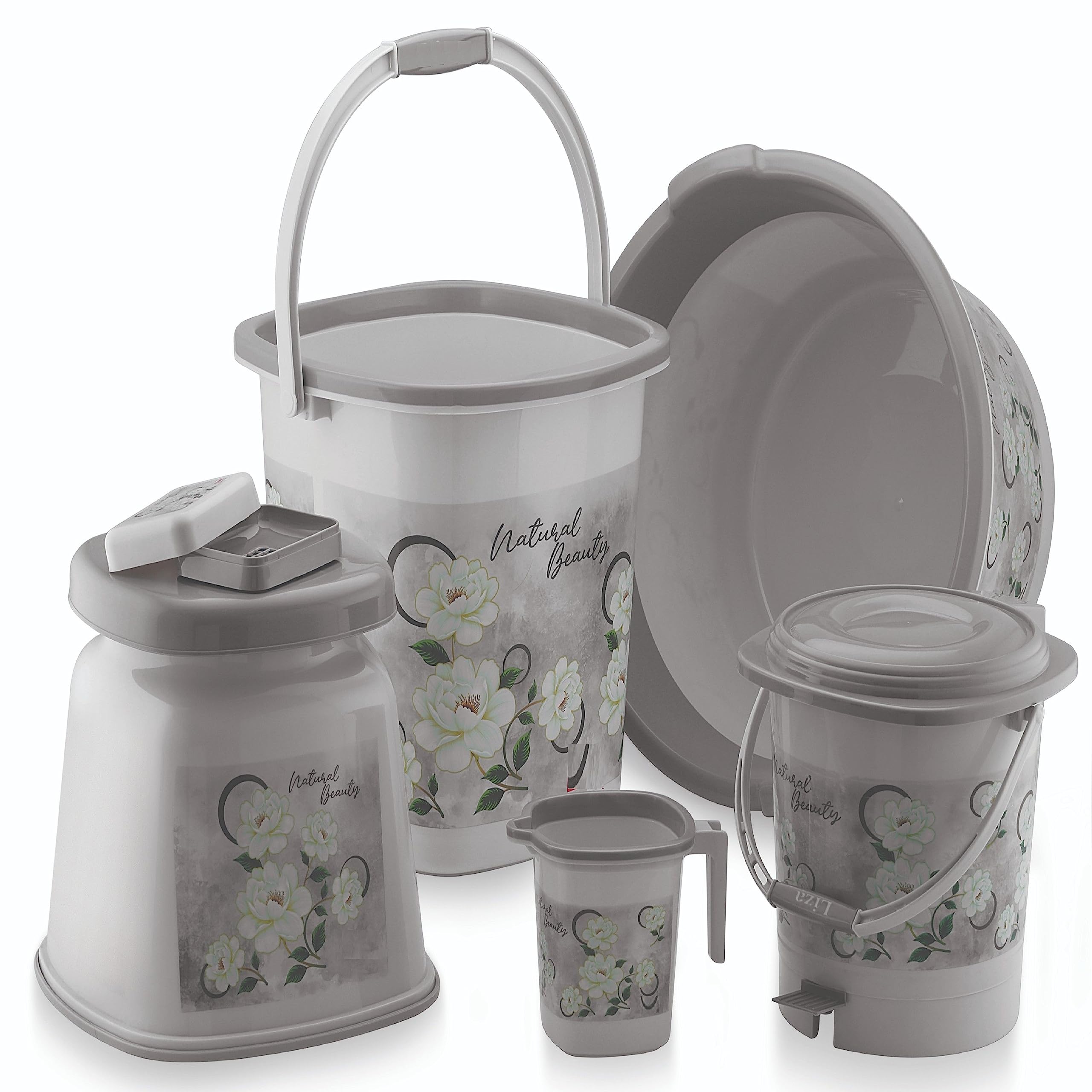 Buy Tedemel Jumbo Blosom-Plastic Bucket 25 LTR, Tub 30 LTR, Dustbin ...