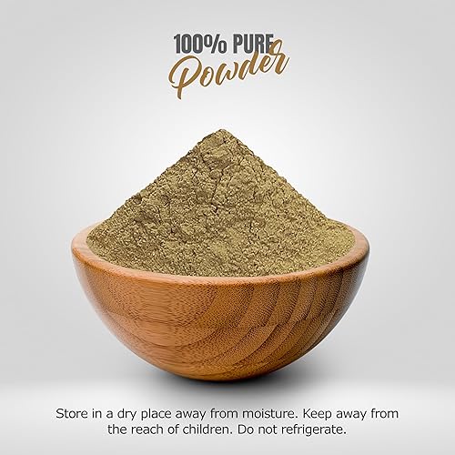 Miniatura 3 de Ashwagandha Polvo  Ginseng indio  Cereza de invierno  Hepls en alivio del estrés y salud muscular  Sin OMG, orgánico, vegano  454 GMS