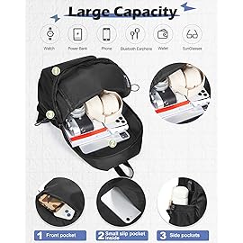 SEAFEW Large Black Convertible Sling Crossbody Backpack Shoulder Bag for Men Women, Waterproof Nylon Chest Bag One Strap Back Pack for Hiking Walking Biking Travel Cycling with USB Charger Port