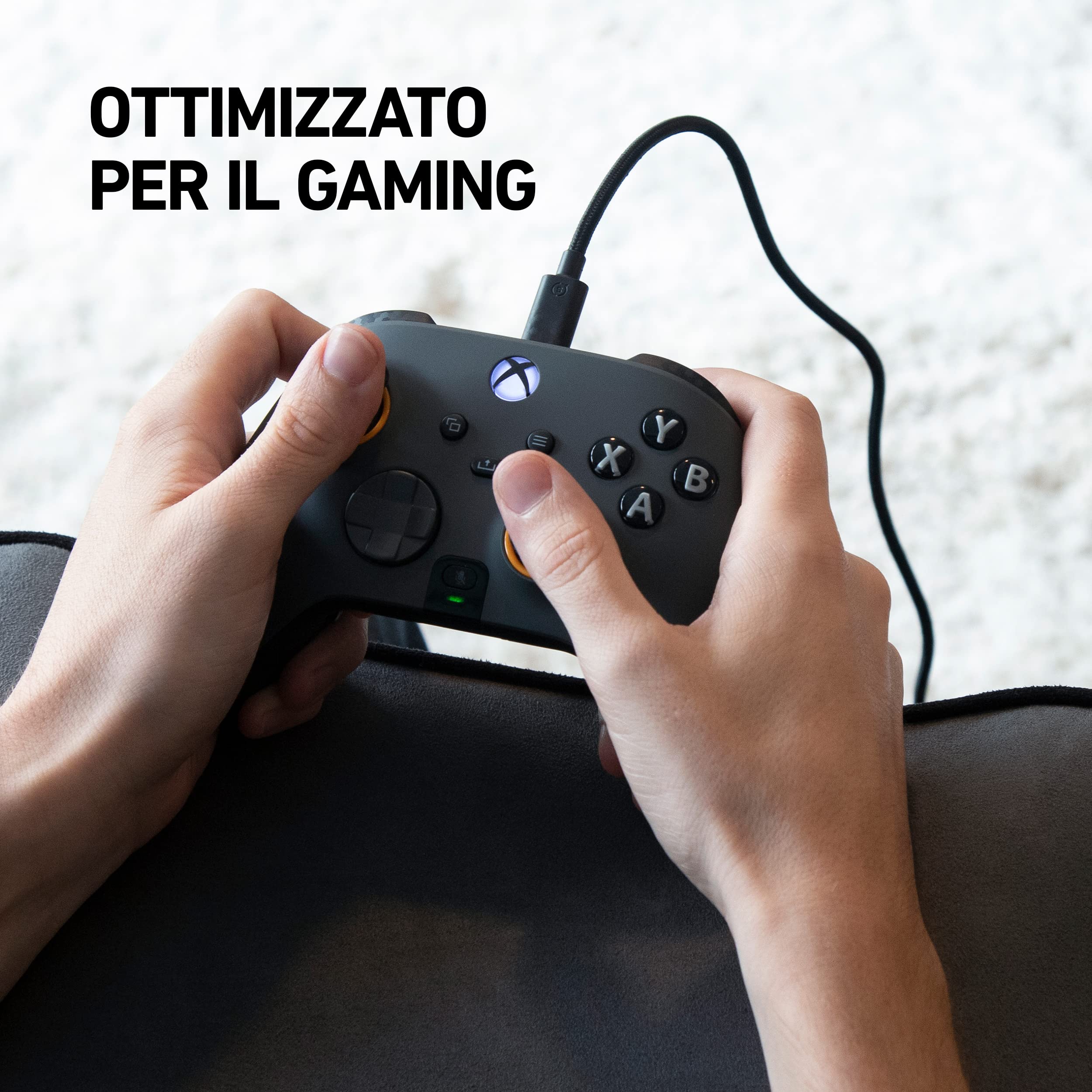 game_video SCUF Cavo Intrecciato USB-C – USB Type C da 2 Metri per la Connessione e la Carica dei Controller per Xbox, dei Controller per PS5 e Smartphone - Grigio Chiaro