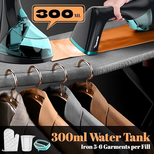 Miniatura 5 de 1500W Handheld Clothes Steamer with 3 Modes,15s Fast Heat Up Travel Steamer Iron for Clothes with 300ml Tank,Portable Home Gadgets Garment Steamer