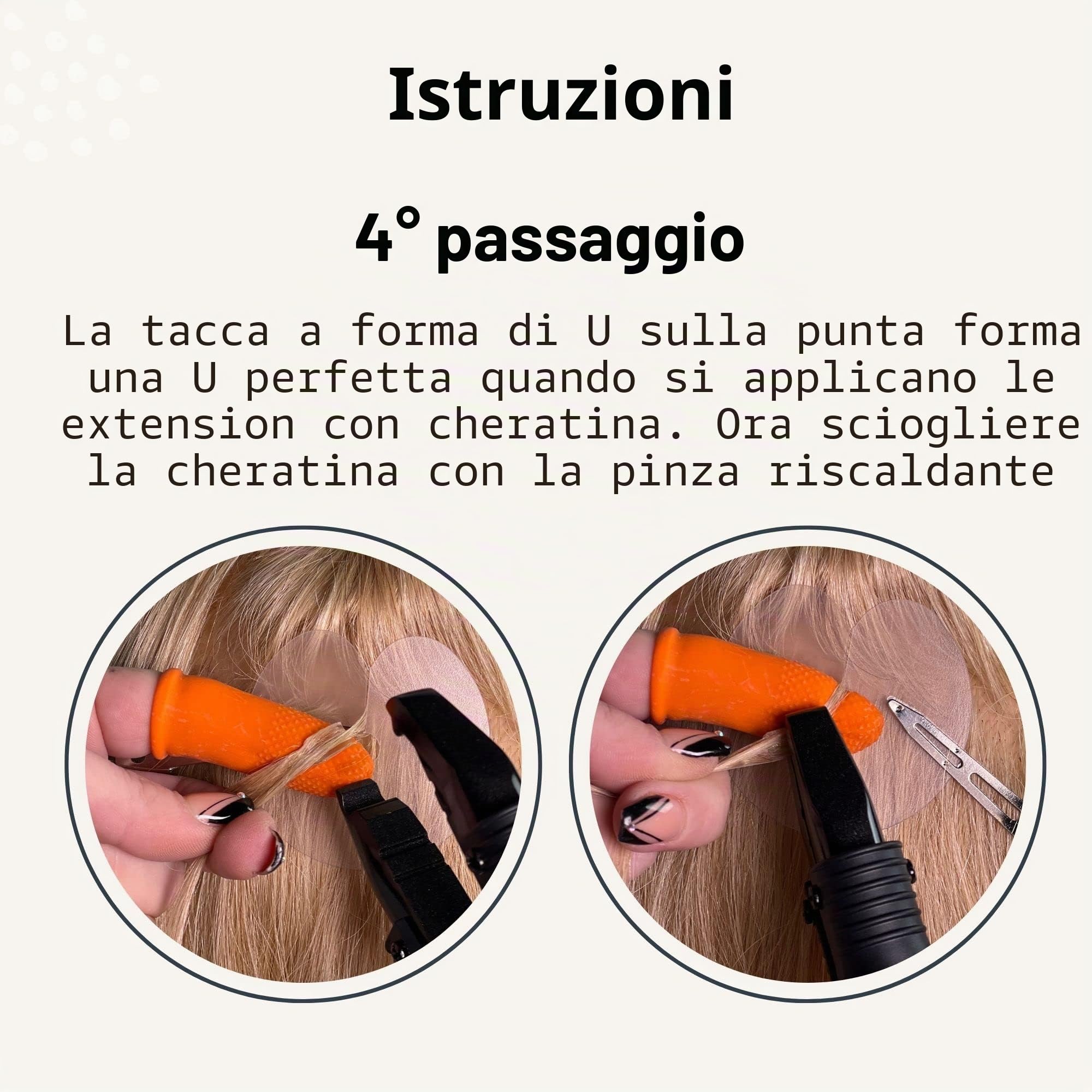 hair2heart Connettore termico per extension per capelli - Strumento di fusione professionale in ferro per la connessione in cheratina - Crea legami forti e duraturi per extension