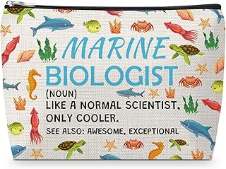 Sfodiary Bolsa de maquillaje para biólogo mar...