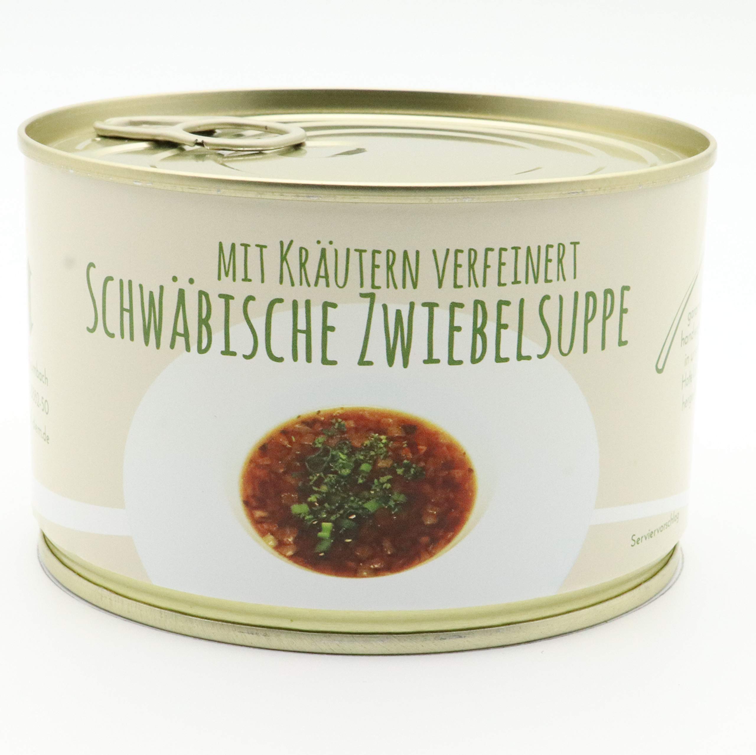 Diem Suppe Paket , Probierpaket - Lieblingssuppe - Apfel Sellerie Suppe, Zwiebelsuppe, Kartoffelsuppe, Karotten Orangen Suppe, Tomatencremesuppe, Gulaschsuppe 6 x 400g Konserve