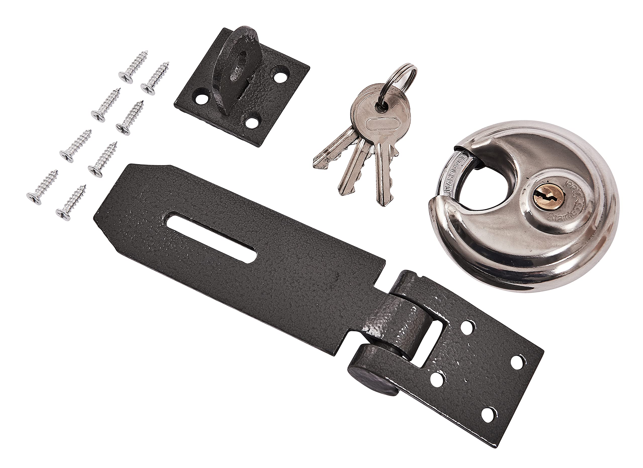 70mm Disk Padlock with Hasp Set by Amtech T2150