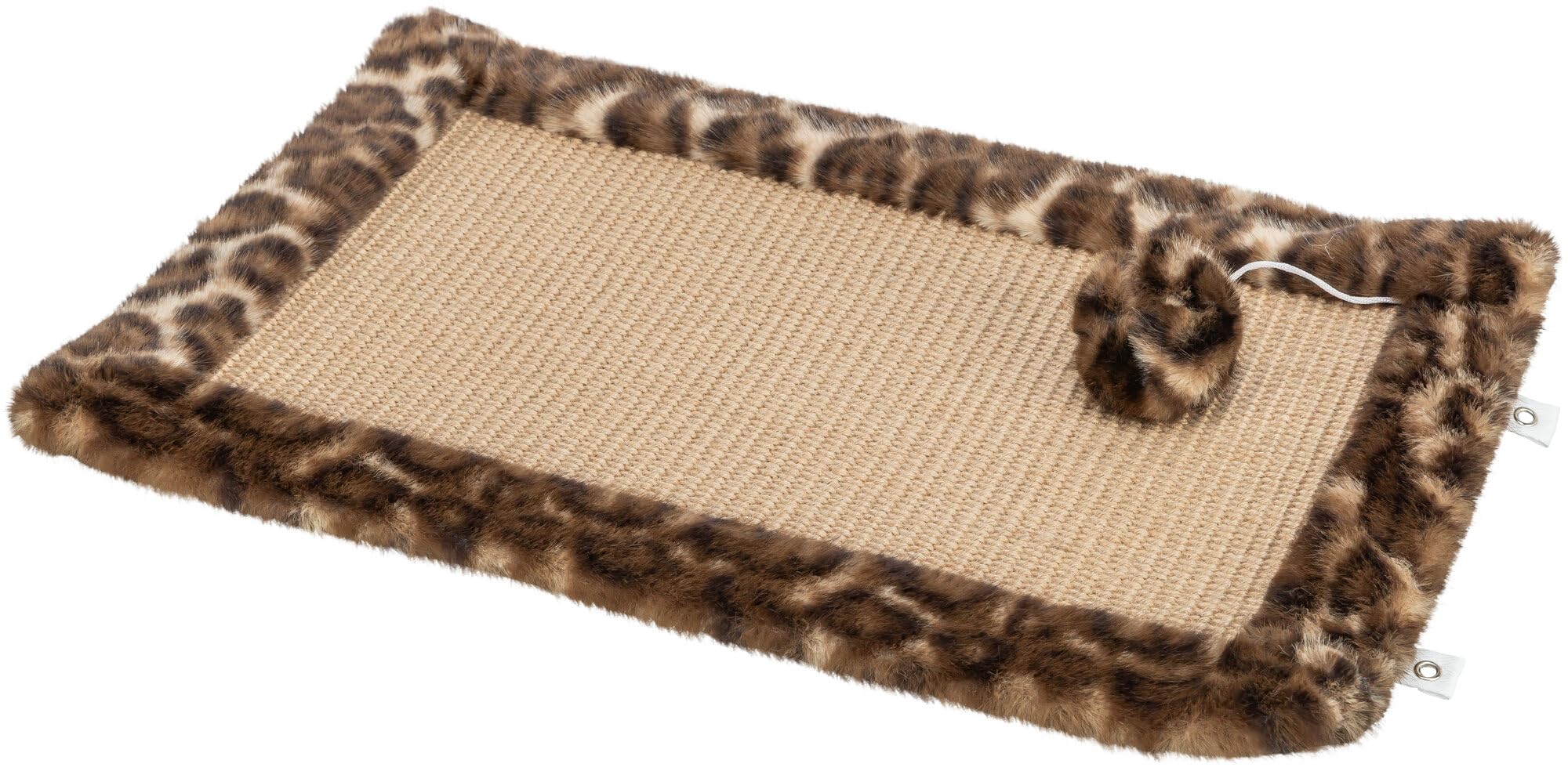 TRIXIE Leo Sisal Scratch Mat, 55 × 35 Cm, Scratching Toy For Hanging Or Laying Flat - 48171