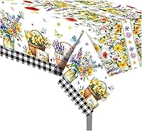 Vista 20 de CC HOME 1 Pack Train Plastic Tablecloth 54 x 87 Inch Long Rectangular Table Cover for Buffet,Birthday Party Holiday Dinner,Picnic or Tablecloth for
