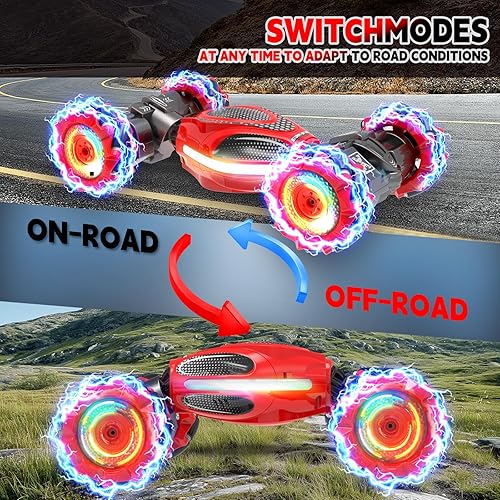 Miniatura 6 de Auto a control remoto para niños Autos RC para niños de 4 a 12 años, con detección de gestos RC Stunt Drift Car para niños, juguetes de 4, 5, 6, 7,