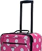 Rockland Juego de Equipaje Suave de Moda de 2 Piezas, Expandible (Bolso de 14" / Maleta de 19"), Lunares Rosa 8