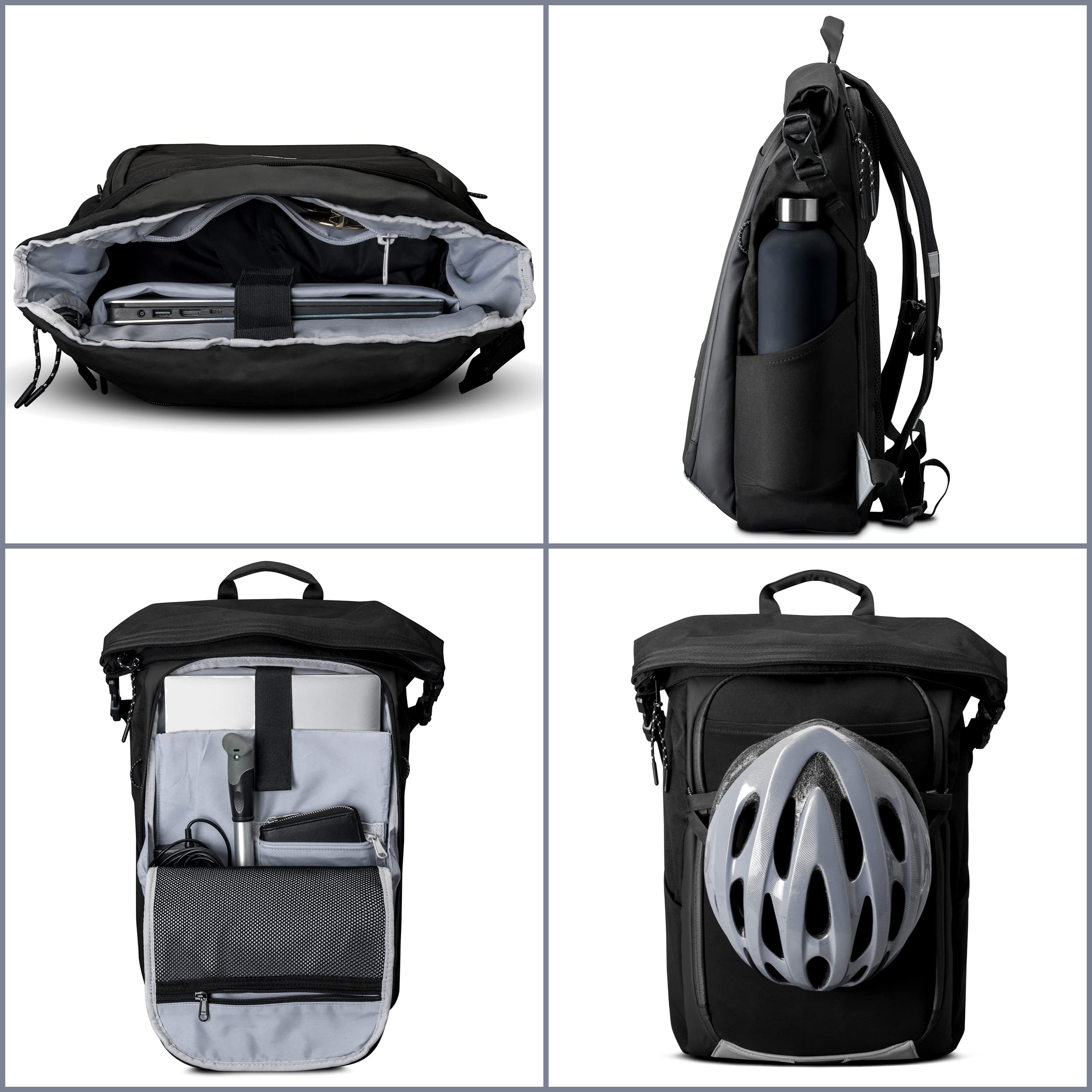 Johnny Urban 2in1 Fahrradtasche fr Gepcktrger - Phil - Fahrradrucksack &  Gepcktrgertasche inkl. Regenschutz-Hlle - Fahrrad Rucksack fr Herren &  Damen - Wasserabweisend & Reflektierend : Amazon.de: Sport & Freizeit