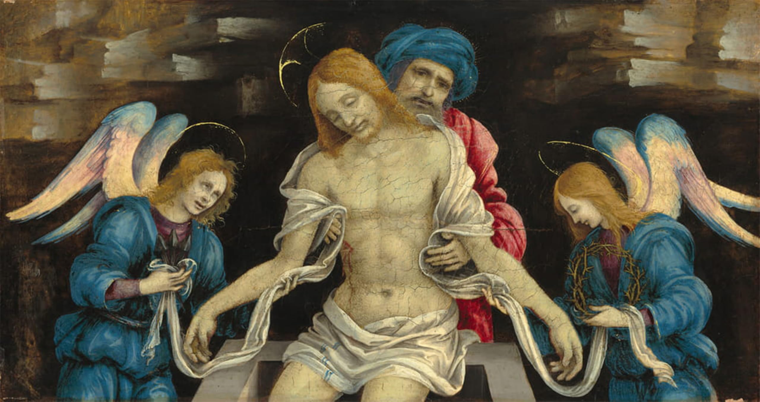POSTERIIk Vintage Print Pop Art Landscape Artwork Pietà by Filippino Lippi Art Prints for Office Home Decor 60x90cm