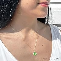 Vista 119 de Round Pendant Necklace, Natural Gemstones, Labradorite, Rainbow Moonstone, Crystal, Rose Quartz, Amethyst, Citrine, Sterling Silver, Handmade