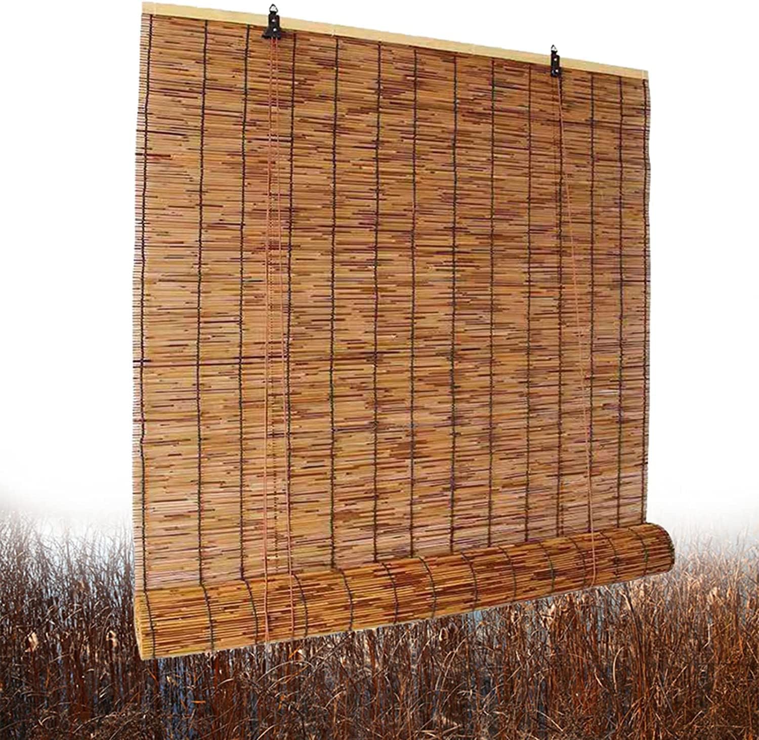 Bamboo Shades Blinds for Patio Indoor/Outdoor Porch Privacy