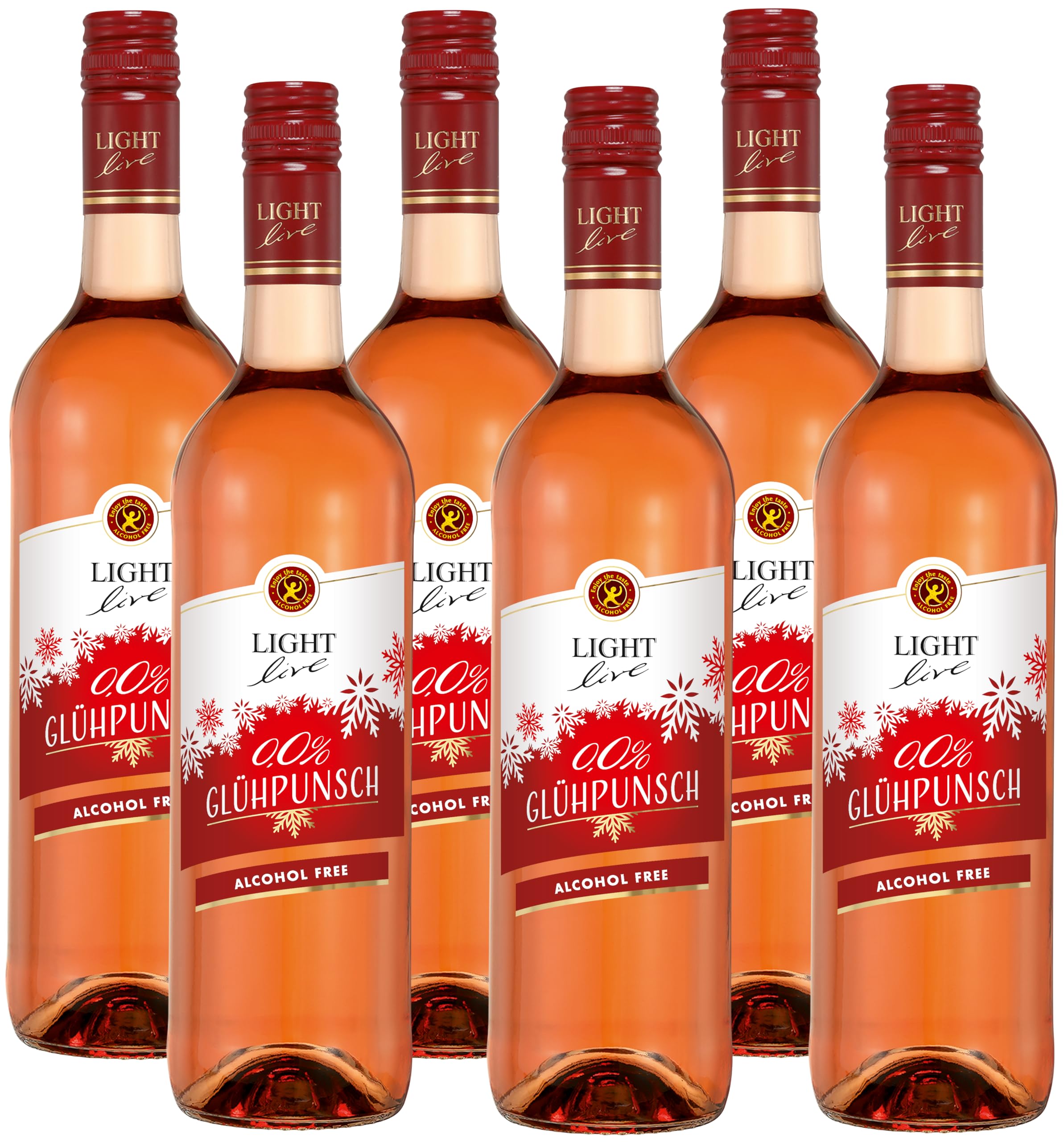 LIGHT live Glühpunsch 0,0% Rosé (6 x 0,75 l)