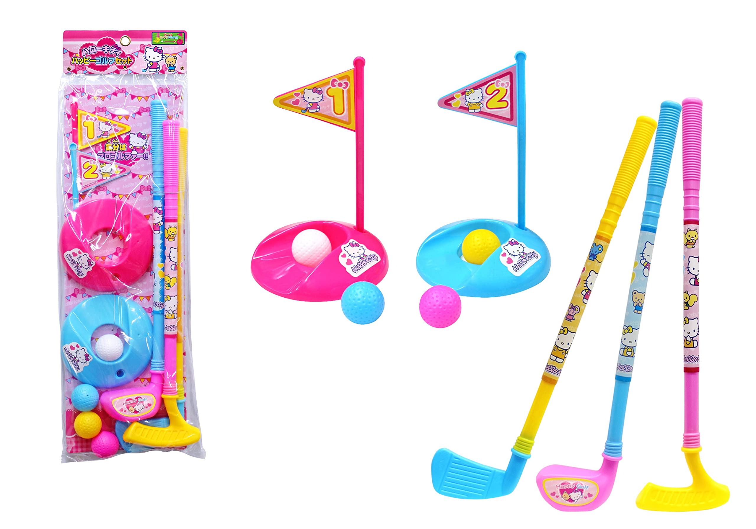 Amazon | 尾上萬(Onoeman) ハローキティ ハッピーゴルフセット 3歳以上 