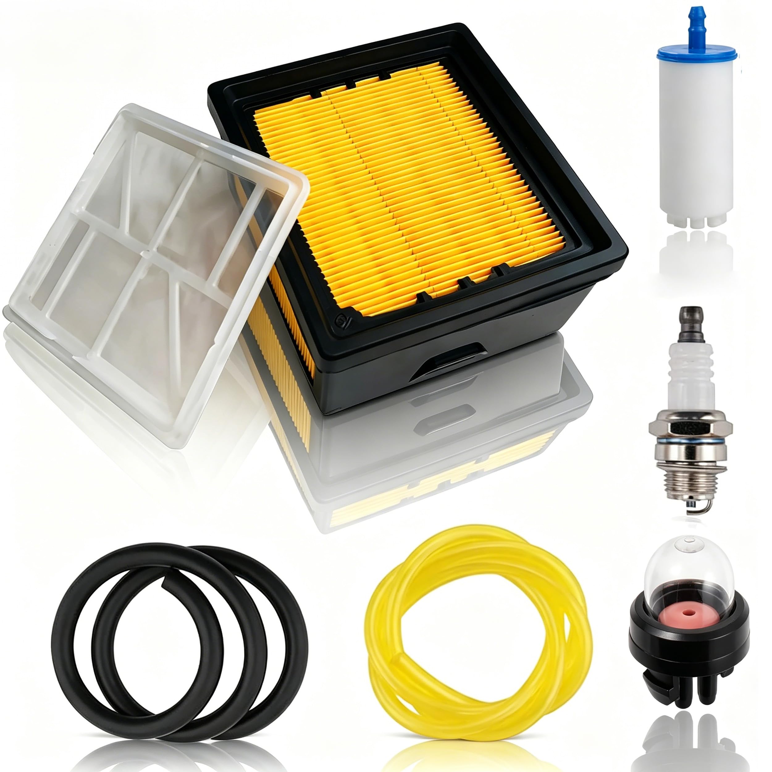 Hippotech Black 574362302 Air Filter And Primer Bulb Kit Replacement For Husqvarna K760 K770 Concrete Cut-Off Saw