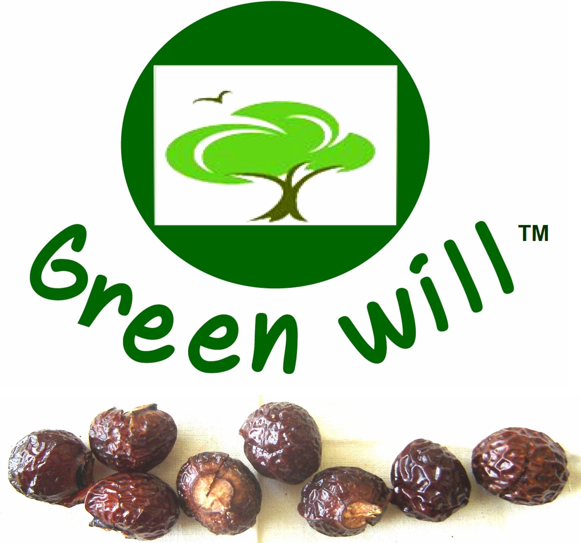 Greenwill Soap Berry/Soap Nuts - 14 Pounds + 3 Wash Bags -Deseeded - Price Includes 2-Day Priority Shipping