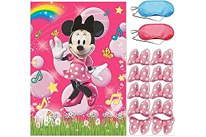 Minnie Birthday Party Decorations - Pin the Bow on the Mouse Game