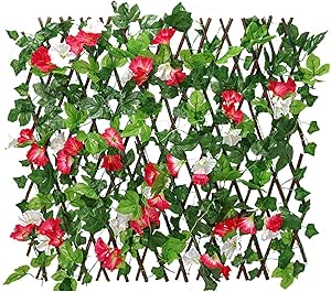 B/S Sichtschutz Ausziehbarer Spalierzaun Künstliche Hecke Garten