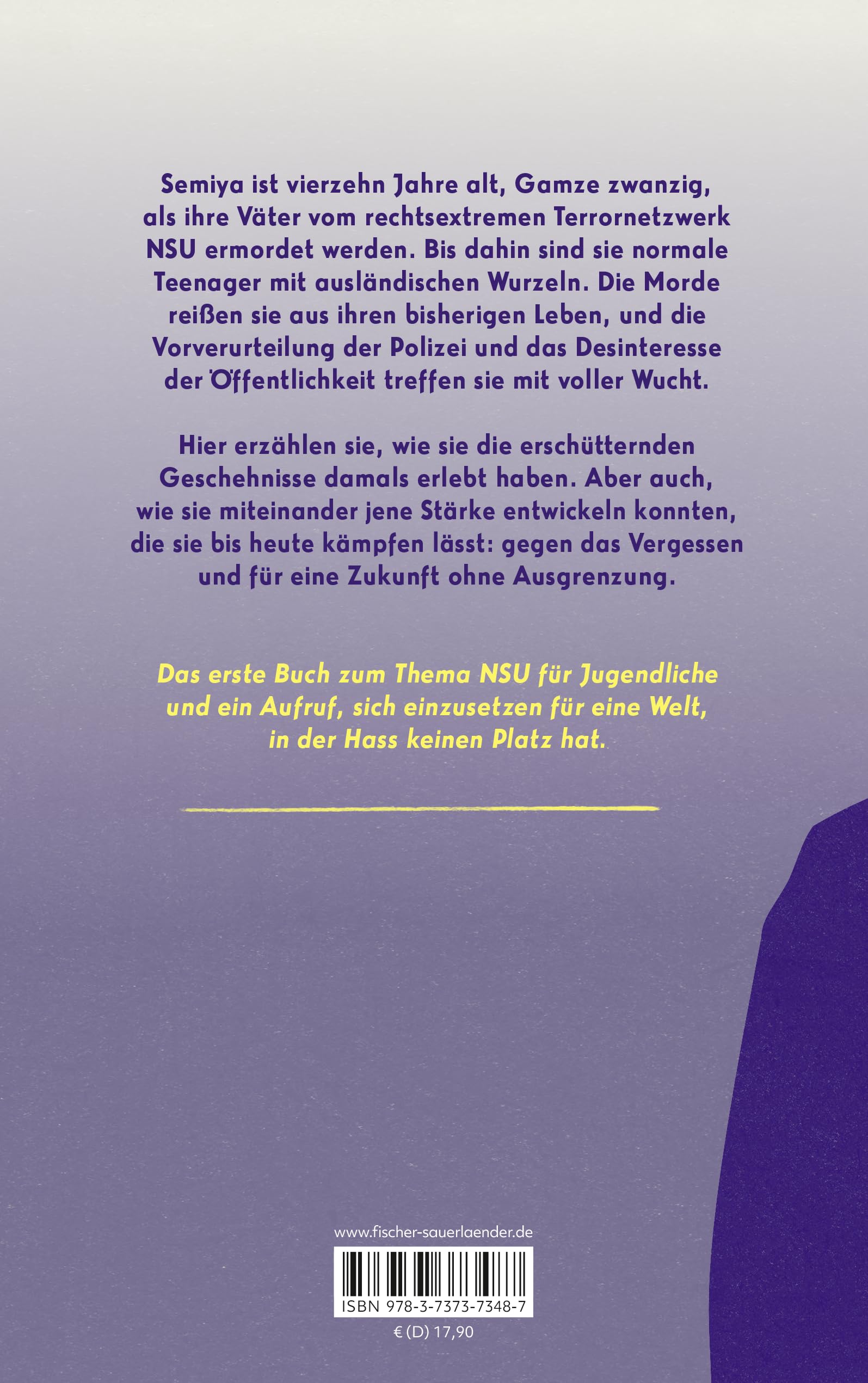 Unser Schmerz ist unsere Kraft: Neonazis haben unsere Väter ermordet | Ein Buch, das uns die Augen öffnet: Jugendsachbuch ab 14